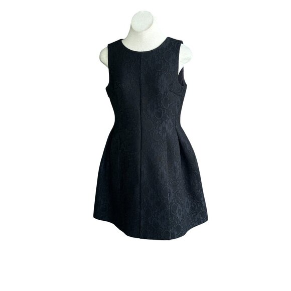 Calvin Klein Black Brocade Fit and Flare Sleeveless Dress Size 14 - Picture 1 of 8